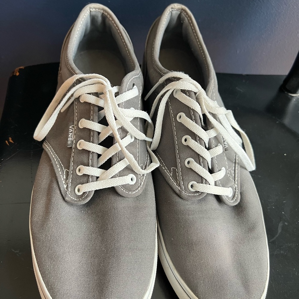 Vans womens Gray Canvas Sneakers size 11